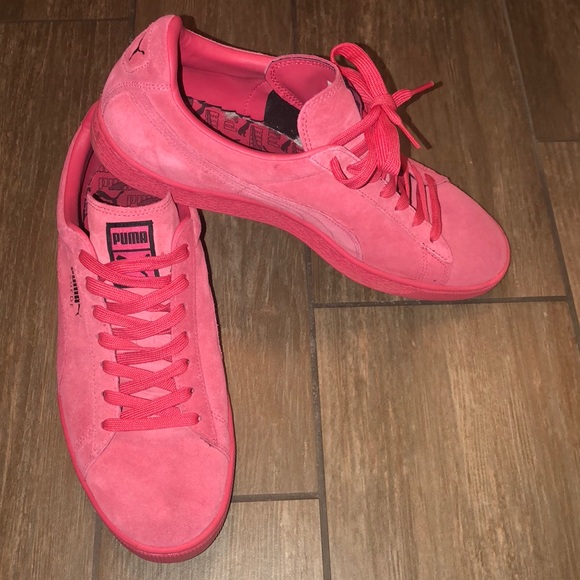 puma suede salmon